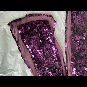 Purple sequin scarf
